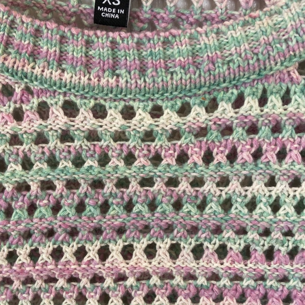 Steve Madden Pastel Striped Knit Sweater - Picture 3 of 7